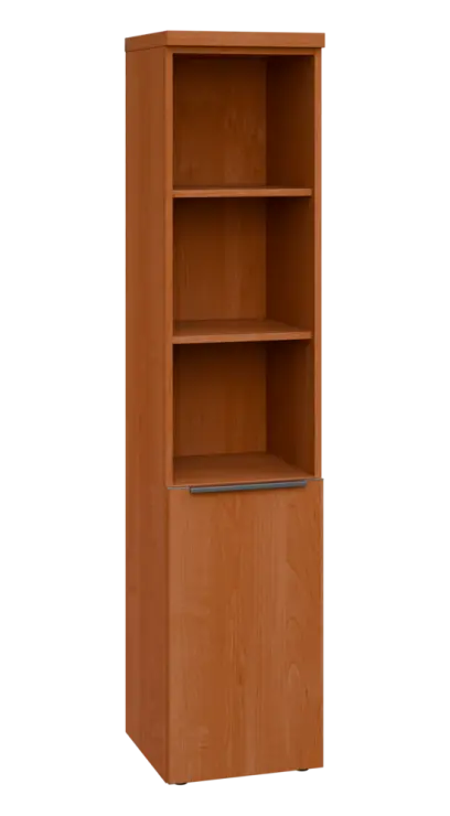 SIN 5 - 4DN3 kancelářská skříň, 1-dveřová/nika, pravá, 1820x400x400, olše jantar